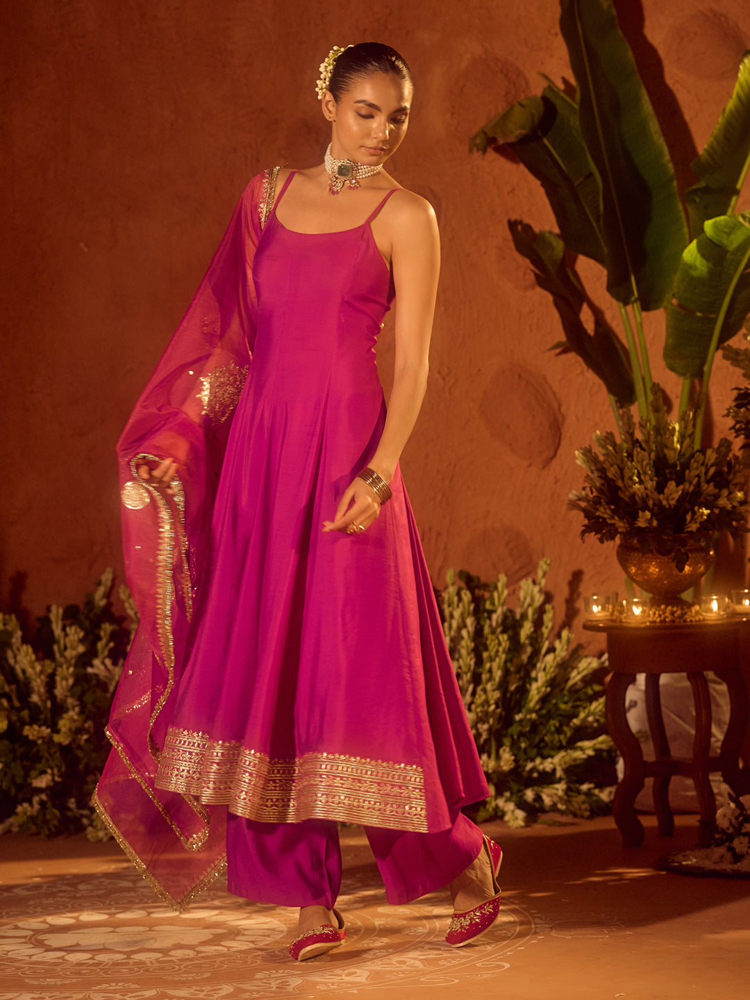Mehfil Gulabi - Fuchsia Pink Designer Kurta Set