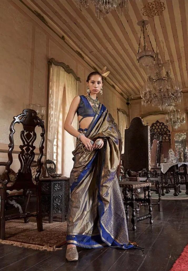 Kilkari – Timeless Tussar Silk Handloom Saree