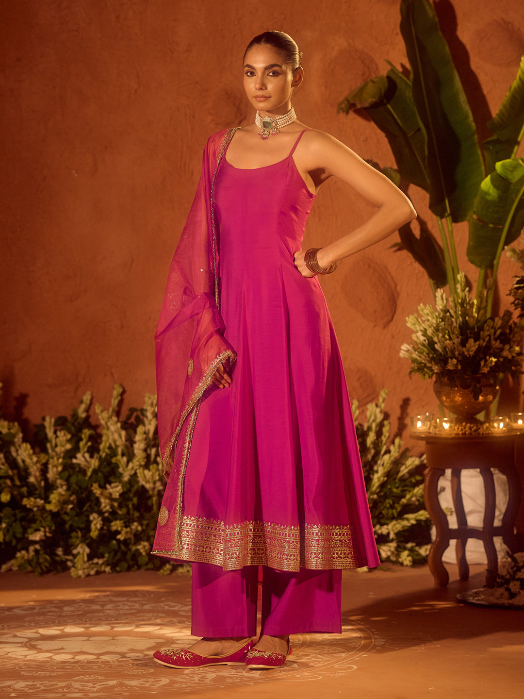 Mehfil Gulabi - Fuchsia Pink Designer Kurta Set