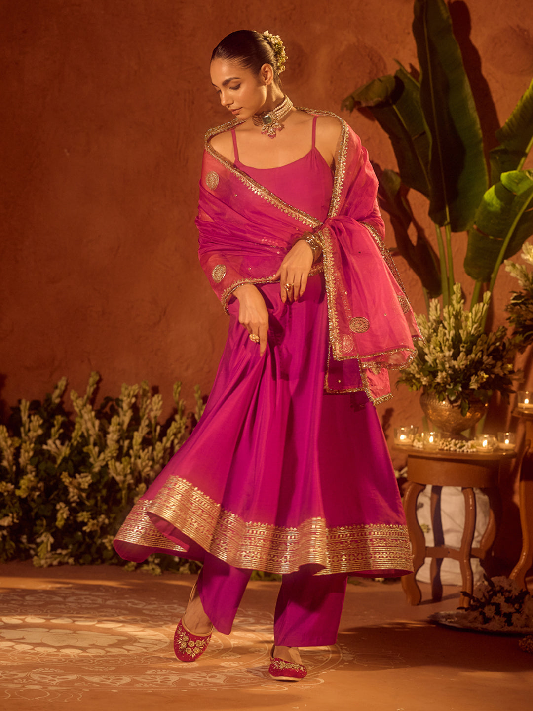 Mehfil Gulabi - Fuchsia Pink Designer Kurta Set