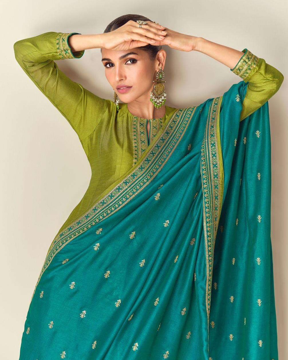 Rang-e-Noor - Handwoven Suit with Intricate Border