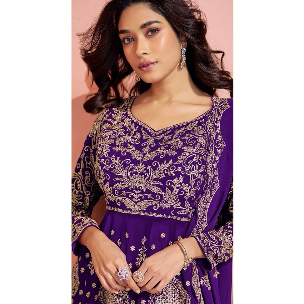 Noor-e-Nazaakat – Embroidered Peplum Sharara Ensemble
