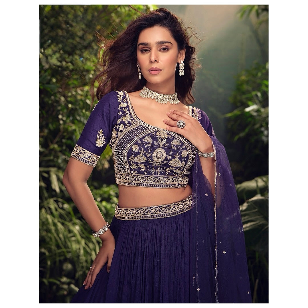 Royal Charm - Chinon Embroidered Lehenga