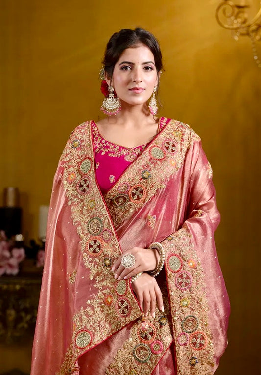 Rajasvi Royale – Zari Organza Silk Party Wear Saree