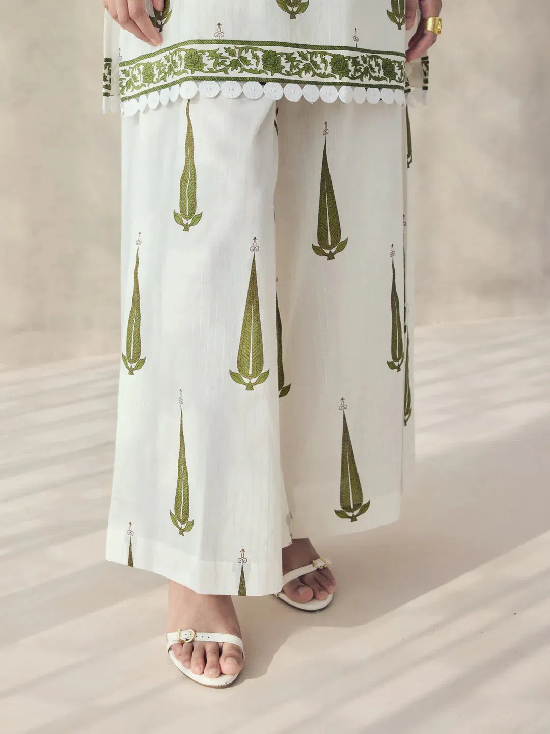 Ivory Breeze – Pure Cotton Printed Indo-Western Co-ord Set