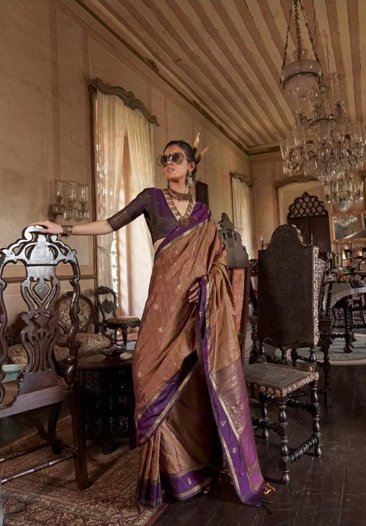 Kilkari – Timeless Tussar Silk Handloom Saree