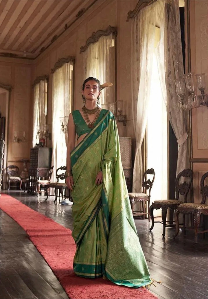 Kilkari – Timeless Tussar Silk Handloom Saree