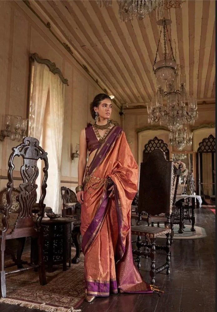 Kilkari – Timeless Tussar Silk Handloom Saree