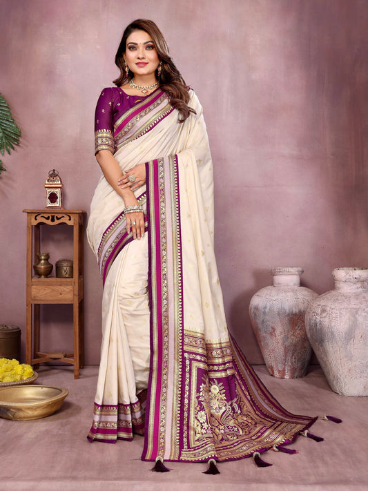 Sindur – Handloom Kalamkari Silk Zari Woven Saree