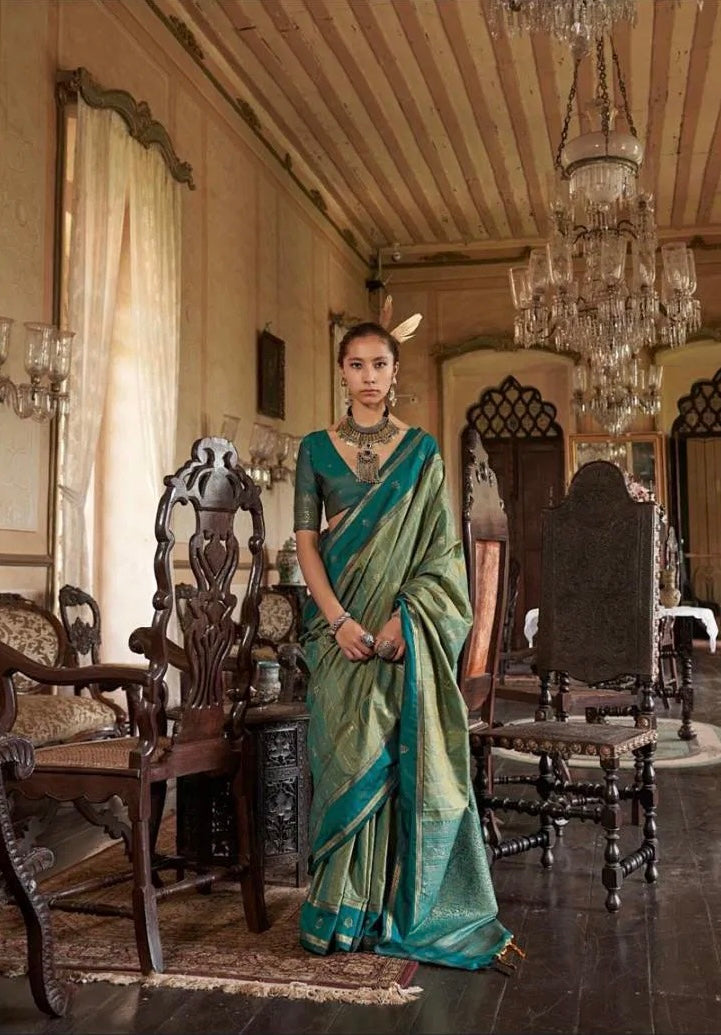 Kilkari – Timeless Tussar Silk Handloom Saree