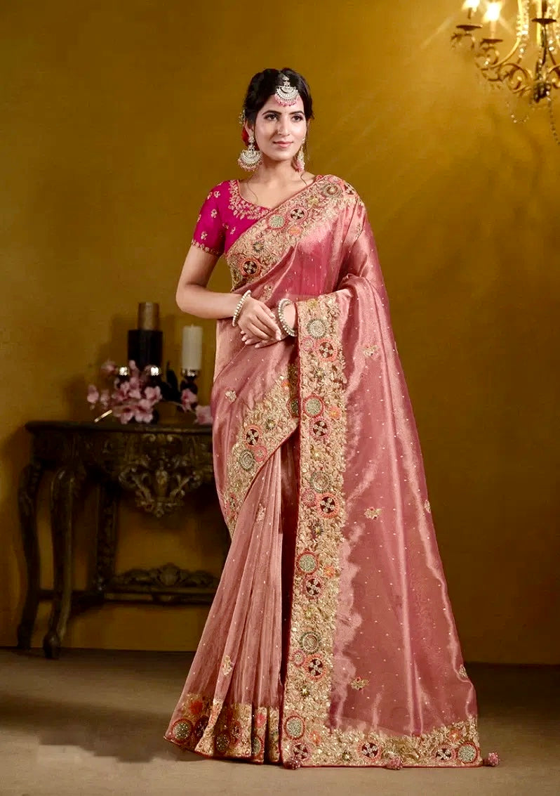Rajasvi Royale – Zari Organza Silk Party Wear Saree