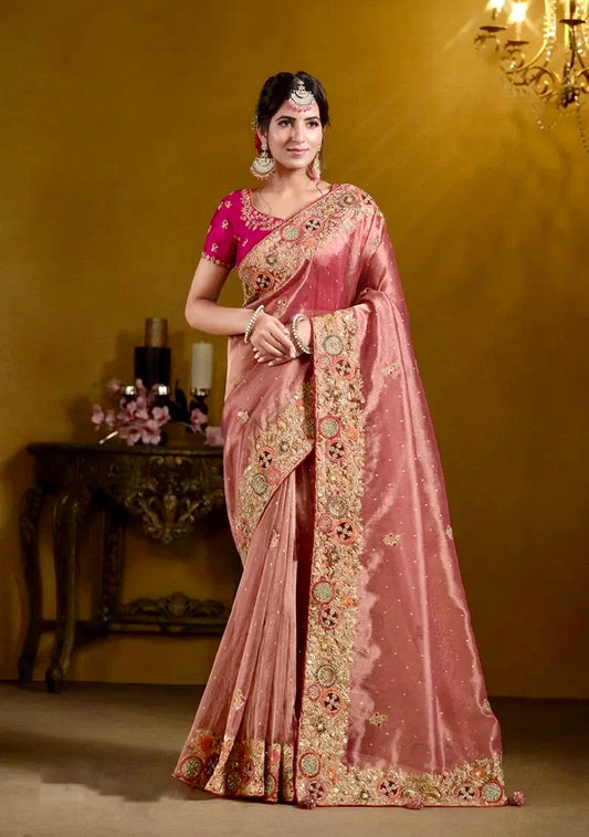 Rajasvi Royale – Zari Organza Silk Party Wear Saree