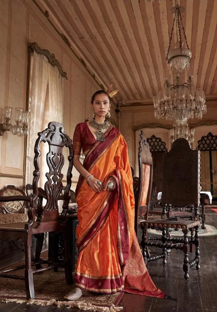 Kilkari – Timeless Tussar Silk Handloom Saree