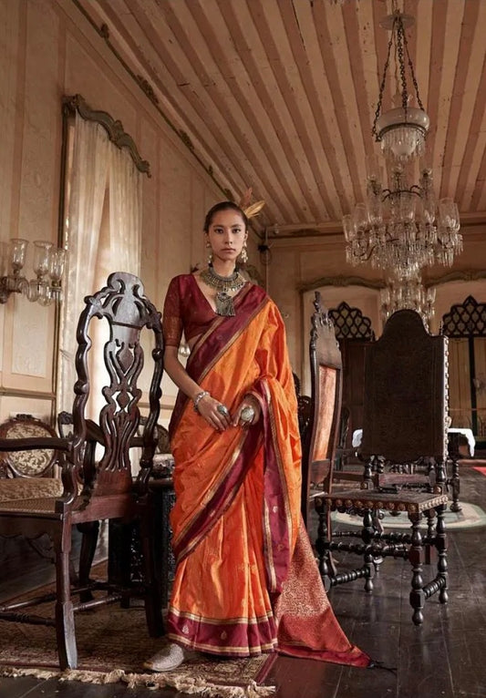 Kilkari – Timeless Tussar Silk Handloom Saree
