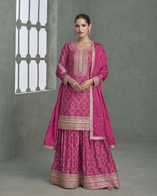 Mahira Elegance – Chinon Silk Salwar Suit